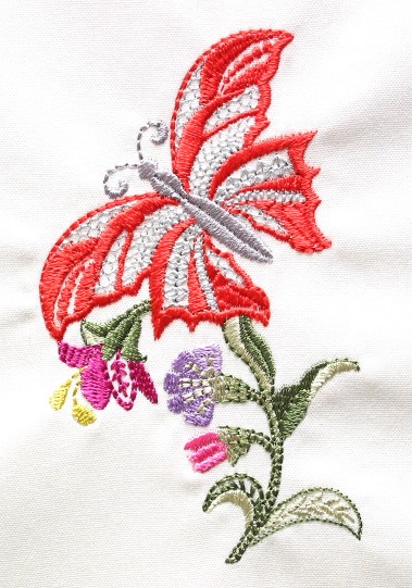 Butterfly Border A continuous border complete with a first and last stitch 